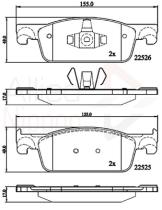 COMLINE ADB02316 - PASTILLAS FRENO