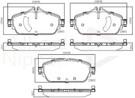 COMLINE ADB02346 - PASTILLAS FRENO