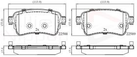 COMLINE ADB02351 - PASTILLAS FRENO