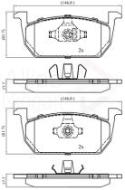 COMLINE ADB02389 - PASTILLAS FRENO