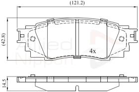 COMLINE ADB02430 - PASTILLAS FRENO