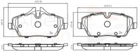 COMLINE ADB02444 - PASTILLAS FRENO