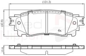 COMLINE ADB02460 - PASTILLAS FRENO