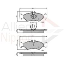 COMLINE ADB0453 - PASTILLAS FRENO