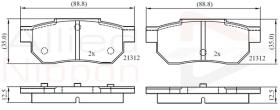 COMLINE ADB0460 - PASTILLAS FRENO