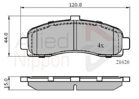 COMLINE ADB0508 - PASTILLAS FRENO