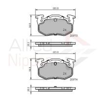 COMLINE ADB0522 - PASTILLAS FRENO