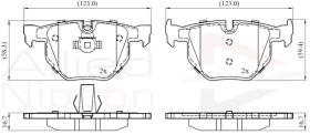 COMLINE ADB06001 - PASTILLAS FRENO