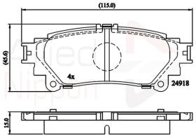 COMLINE ADB06078 - PASTILLAS FRENO