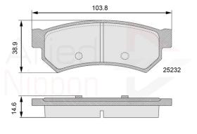 COMLINE ADB06100 - PASTILLAS FRENO