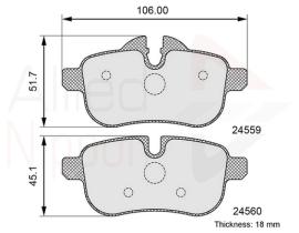 COMLINE ADB06106 - PASTILLAS FRENO