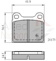 COMLINE ADB0731 - PASTILLAS FRENO