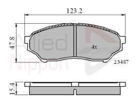 COMLINE ADB0826 - PASTILLAS FRENO