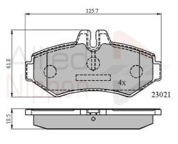 COMLINE ADB0914 - PASTILLAS FRENO