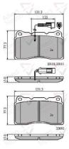 COMLINE ADB11022 - PASTILLAS FRENO