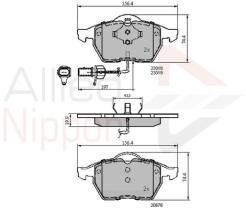 COMLINE ADB11025 - PASTILLAS FRENO