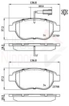 COMLINE ADB11038 - PASTILLAS FRENO