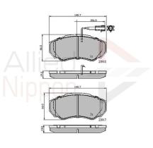 COMLINE ADB11040 - PASTILLAS FRENO