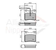 COMLINE ADB11060 - PASTILLAS FRENO