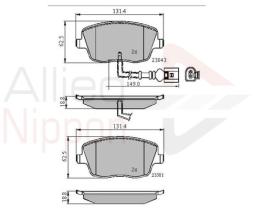 COMLINE ADB11147 - PASTILLAS FRENO