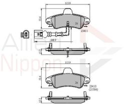 COMLINE ADB11235 - PASTILLAS FRENO