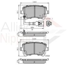 COMLINE ADB11313 - PASTILLAS FRENO