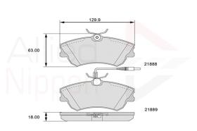 COMLINE ADB11539 - PASTILLAS FRENO