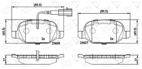 COMLINE ADB11559 - PASTILLAS FRENO