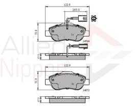 COMLINE ADB11600 - PASTILLAS FRENO