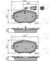 COMLINE ADB11601 - PASTILLAS FRENO