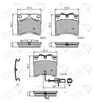 COMLINE ADB11636 - PASTILLAS FRENO