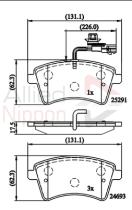 COMLINE ADB11707 - PASTILLAS FRENO