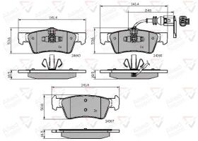 COMLINE ADB12015 - PASTILLAS FRENO