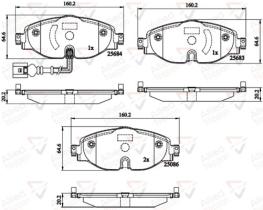 COMLINE ADB12158 - PASTILLAS FRENO