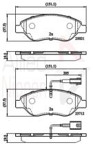 COMLINE ADB12213 - PASTILLAS FRENO