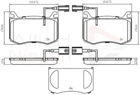 COMLINE ADB12422 - PASTILLAS FRENO