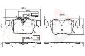 COMLINE ADB12426 - PASTILLAS FRENO