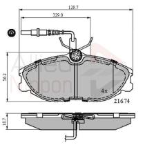 COMLINE ADB1340 - PASTILLAS FRENO