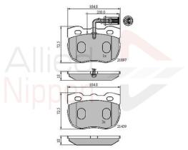 COMLINE ADB1401 - PASTILLAS FRENO