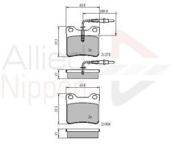 COMLINE ADB1455 - PASTILLAS FRENO