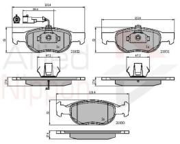 COMLINE ADB1479 - PASTILLAS FRENO