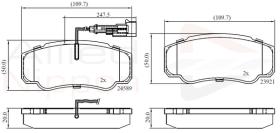 COMLINE ADB16032 - PASTILLAS FRENO