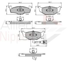 COMLINE ADB1707 - PASTILLAS FRENO