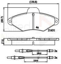 COMLINE ADB2568 - PASTILLAS FRENO