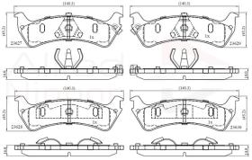 COMLINE ADB31015 - PASTILLAS FRENO