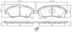 COMLINE ADB31112 - PASTILLAS FRENO