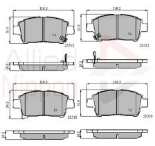 COMLINE ADB31155 - PASTILLAS FRENO