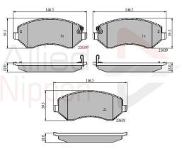 COMLINE ADB31162 - PASTILLAS FRENO