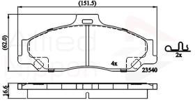 COMLINE ADB31245 - PASTILLAS FRENO