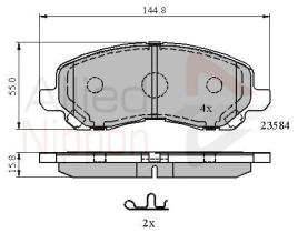 COMLINE ADB31256 - PASTILLAS FRENO